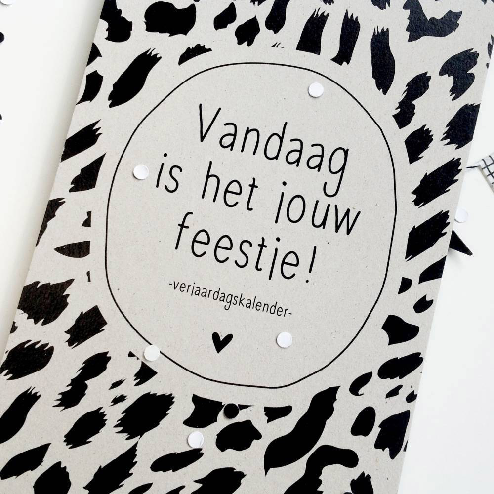 Zoedt Verjaardagskalender grijsboard