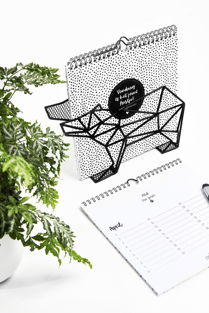 Zoedt Verjaardagskalender zwart wit | vierkant