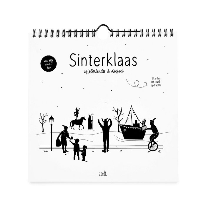 Zoedt Sinterklaas aftelkalender en doeboek